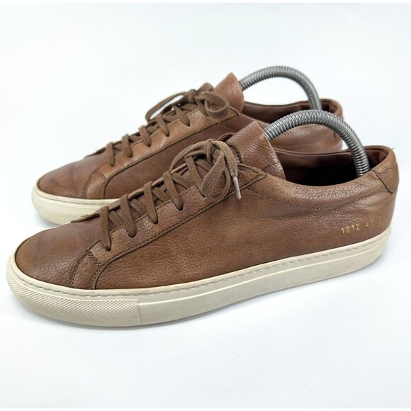 Common Projects Achilles Low Mens 41 EU 8 US Brown Leather Casual Shoes 9417 - Picture 5 of 9